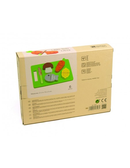 Comida de juguete para cortar