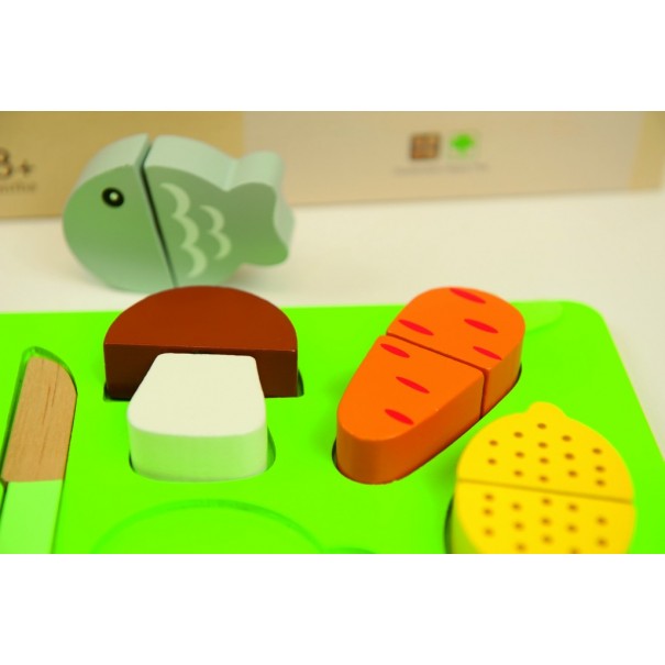 Comida de juguete para cortar