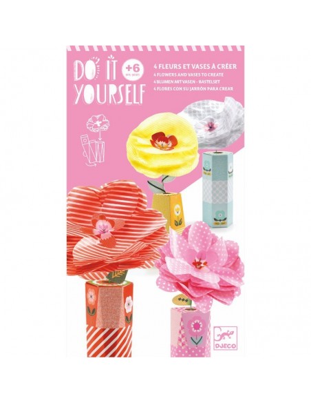 Manualitat Flors en gerros DIY