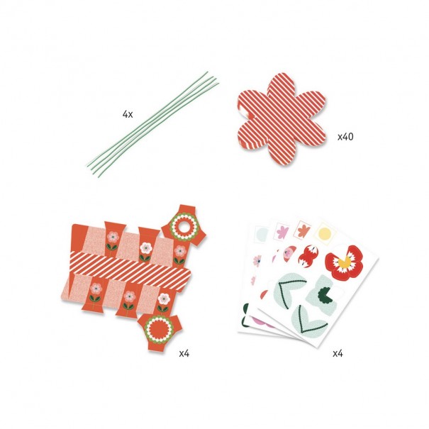 Manualitat Flors en gerros DIY