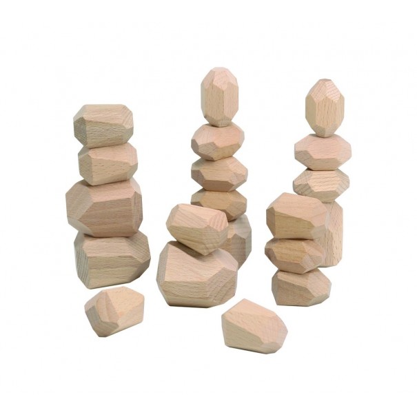  Pedres de fusta natural per a apilar...