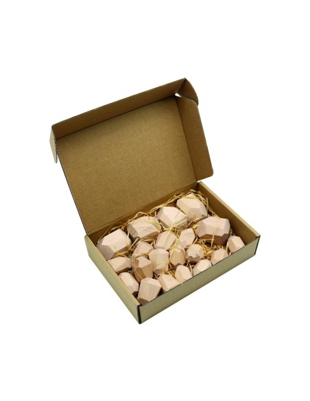  Pedres de fusta natural per a apilar - 20 pcs.
