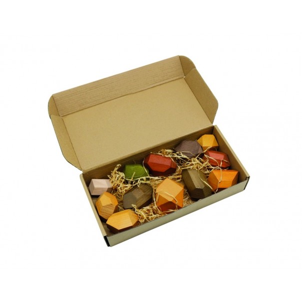 Pedres de fusta grans per apilar - 12...