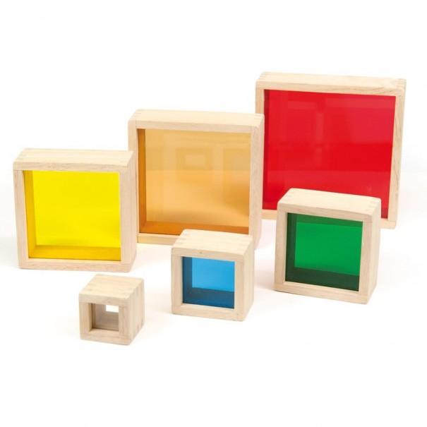 Blocs sensorials de colors - 6 pcs.