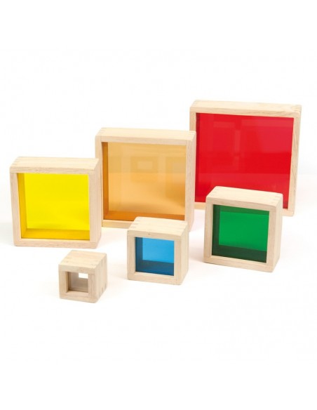 Blocs sensorials de colors - 6 pcs.