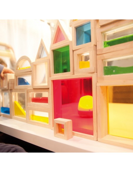 Bloques sensoriales de colores - 6 pzs.