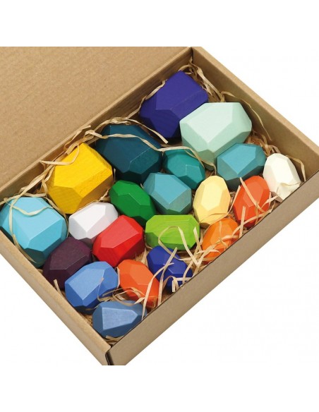  Pedres de fusta per apilar - 21 pcs.
