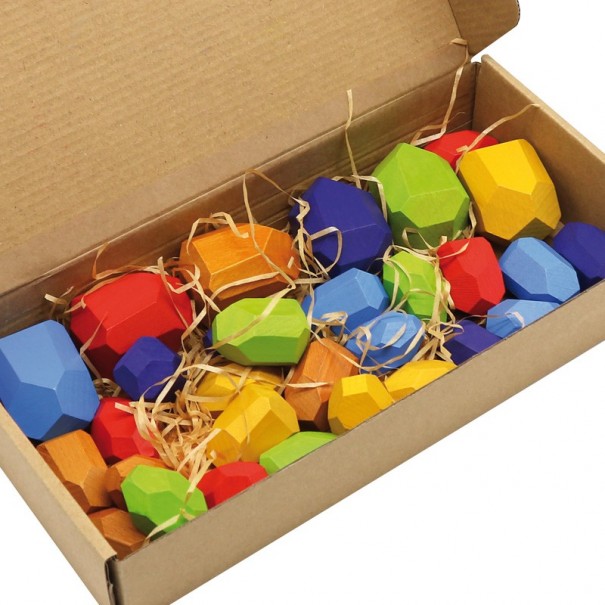  Pedres de fusta per a apilar - 30 pcs.