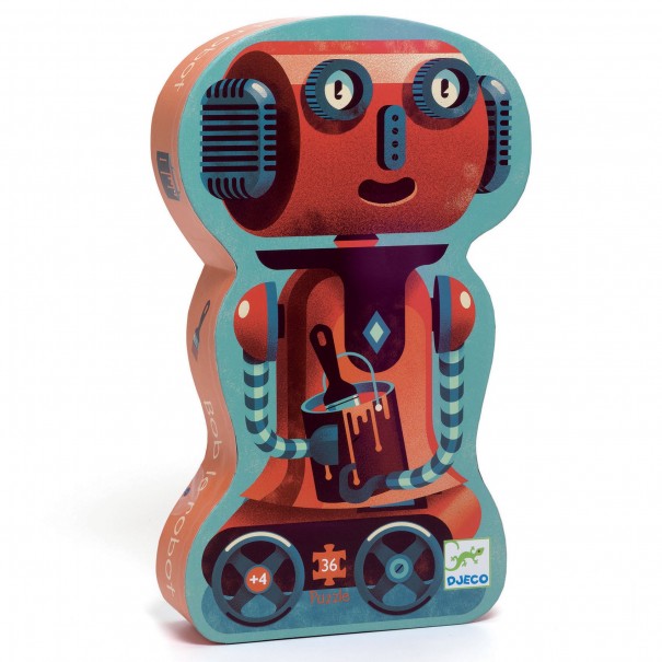 Puzzle de silueta - Bobo el Robot