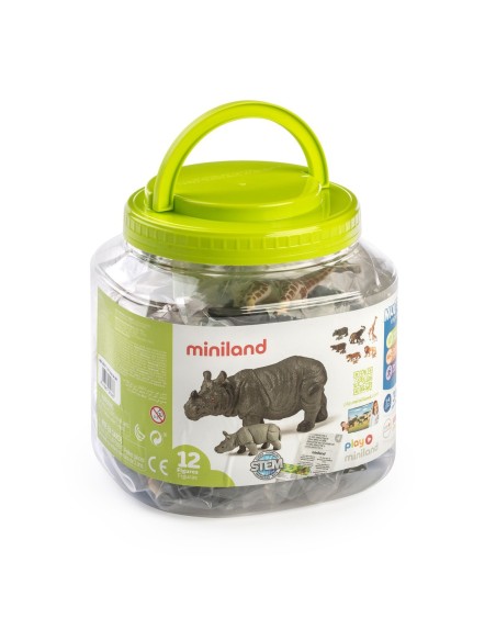 Animales bebés de la selva - 12 uds.