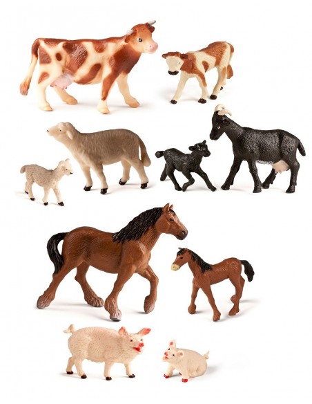 Animales bebés de la granja - 10 uds.