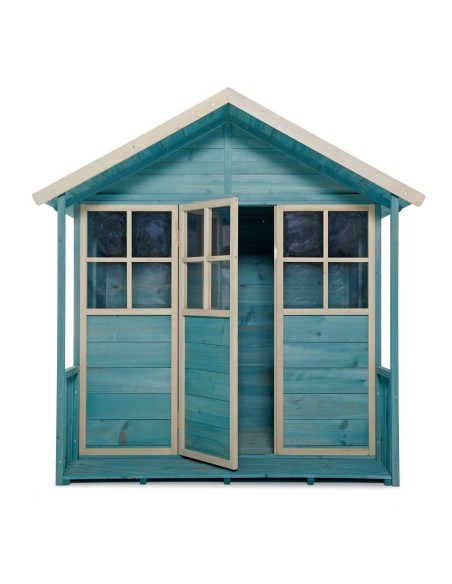 Casa de madera grande de exterior