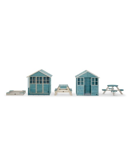 Casa de madera grande de exterior