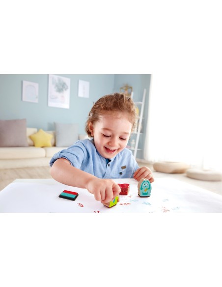 Tampones de madera de animales