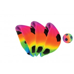 Pelota arcoiris neón