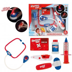 Conjunto de médico con luz