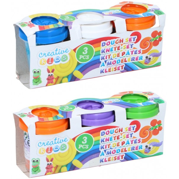 Botes de plastilina - 3 x 55 gr.