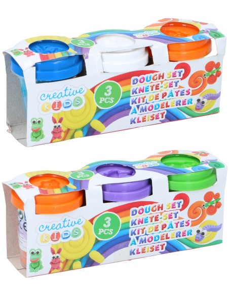 Botes de plastilina - 3 x 55 gr.