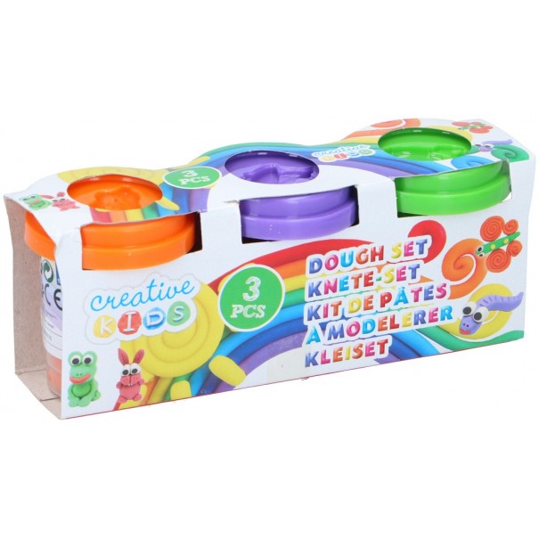 Botes de plastilina - 3 x 55 gr.