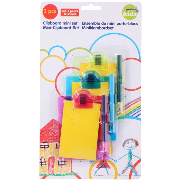 Mini libretas con lápiz - 3 uds.