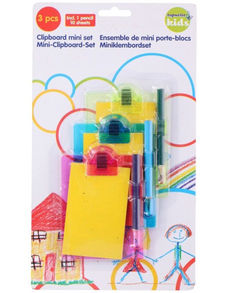 Mini libretas con lápiz - 3 uds.