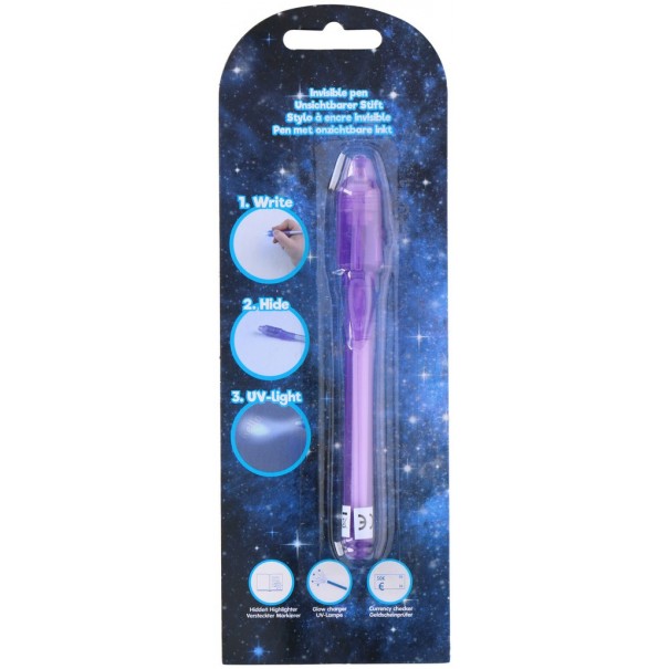 Bolígraf de tinta invisible amb llum