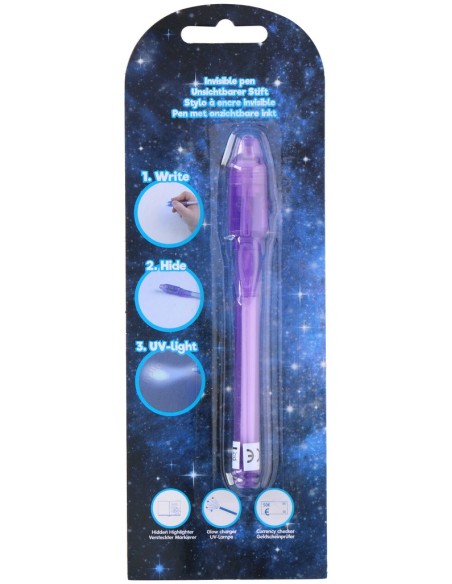 Bolígrafo de tinta invisible con luz