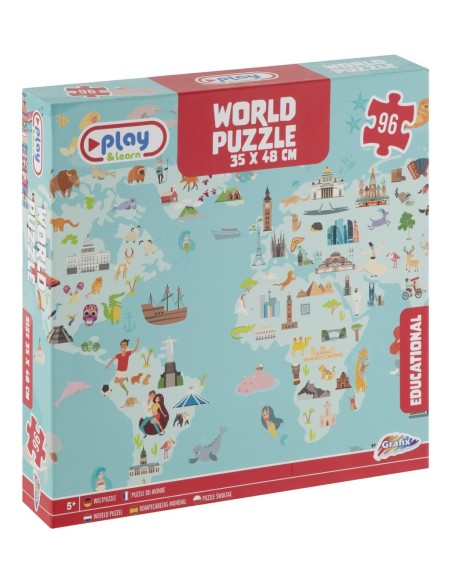 Puzle del mundo - 96 piezas
