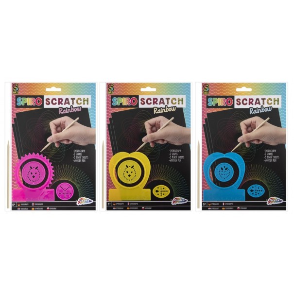 Manualidad para rascar con espirales