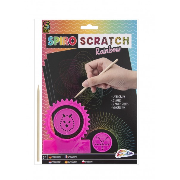 Manualidad para rascar con espirales