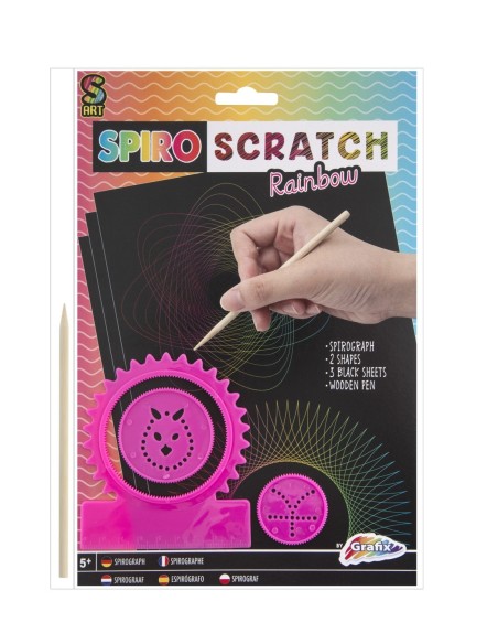 Manualidad para rascar con espirales