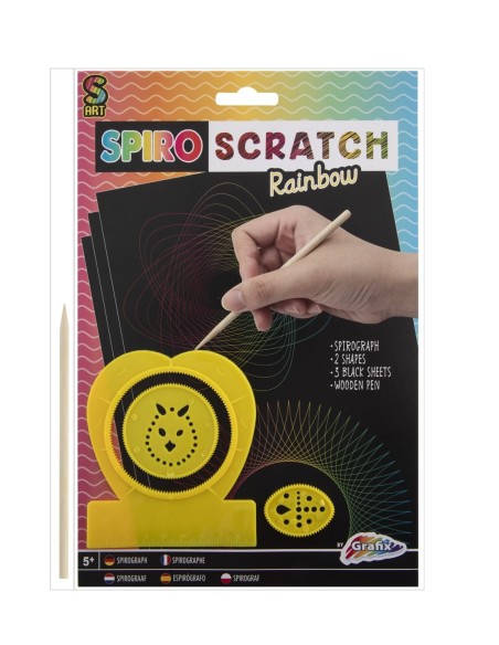 Manualidad para rascar con espirales