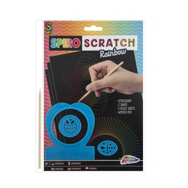 Manualidad para rascar con espirales