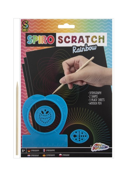 Manualidad para rascar con espirales