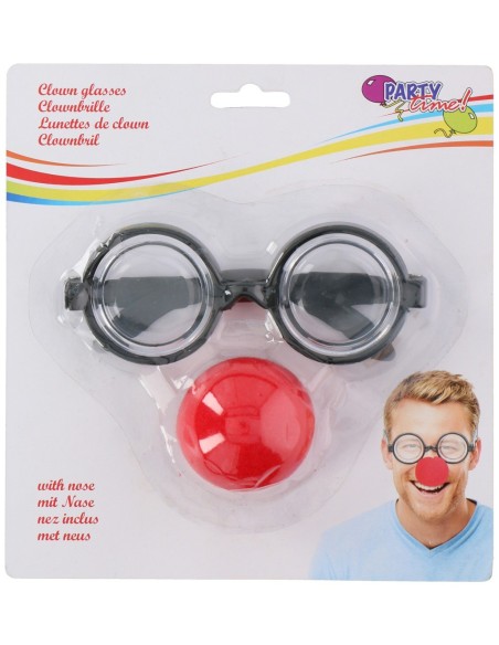 Gafas y nariz de payaso