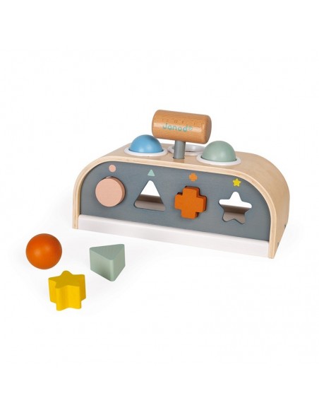 Picaboles amb encaixos de formes geomètriques