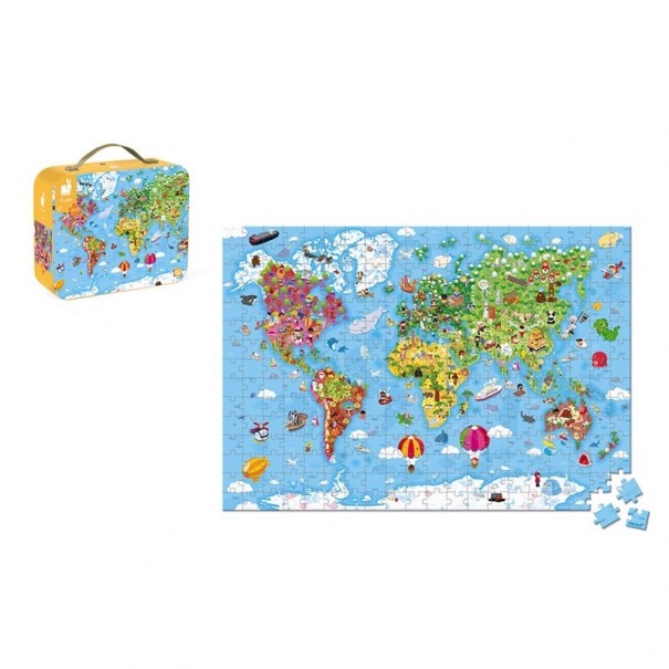 Puzle gigante Atlas Mundial - 300 pzs.