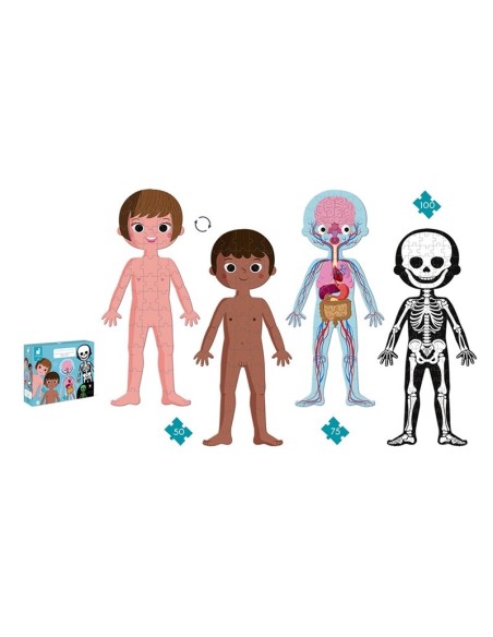 Puzles del cos humà - 50, 75 i 100 pcs.