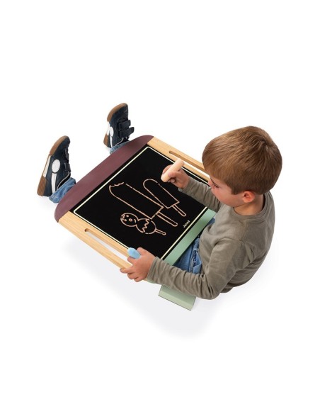 Pizarra de sobremesa de madera