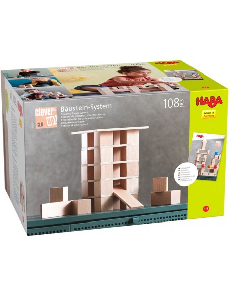 Bloques de construcción con sistema Clever-Up! - 108 pzs.