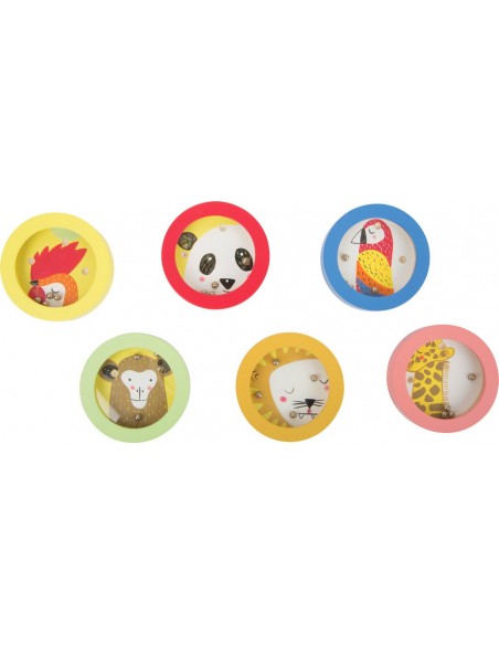 Mini laberinto de madera