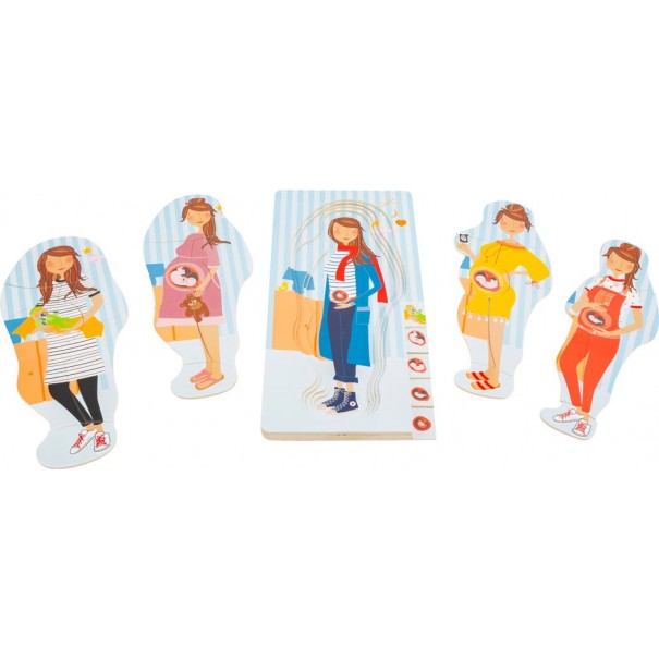 Las etapas del embarazo - Puzle infantil