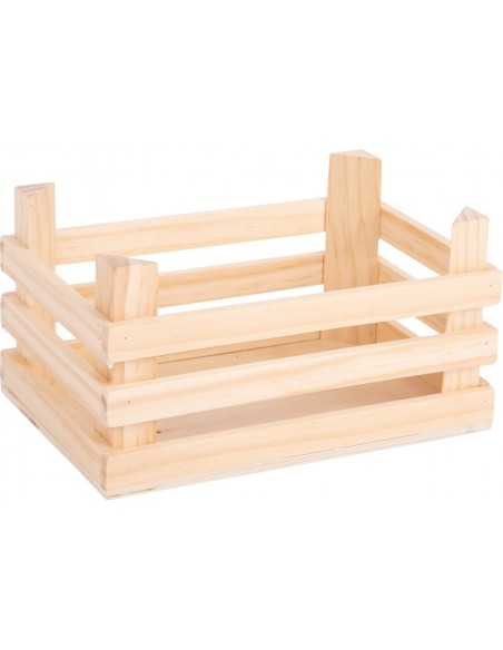 Caja de verduras de madera