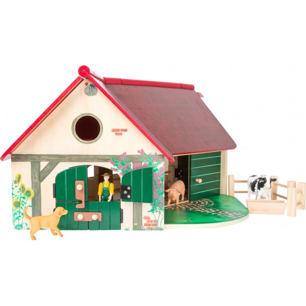 Granja de fusta amb accessoris