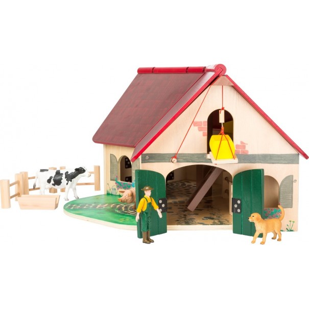 Granja de fusta amb accessoris