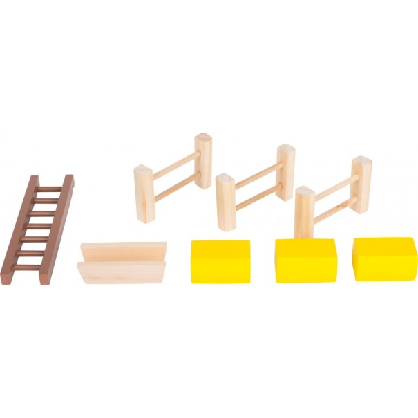 Granja de madera con accesorios