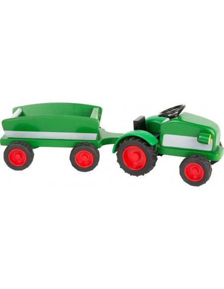 Tractor de madera de juguete
