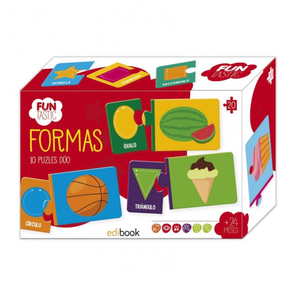 10 puzles duo - Les formes