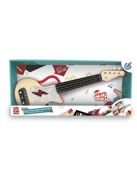 Aprende a tocar el ukelele con luces