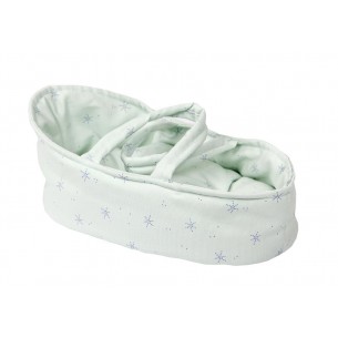 Capazo verde con estrellas...